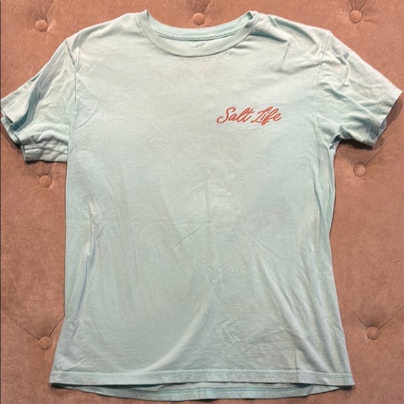 Salt Life Men's Light Blue T-Shirt - Picture 1 of 3